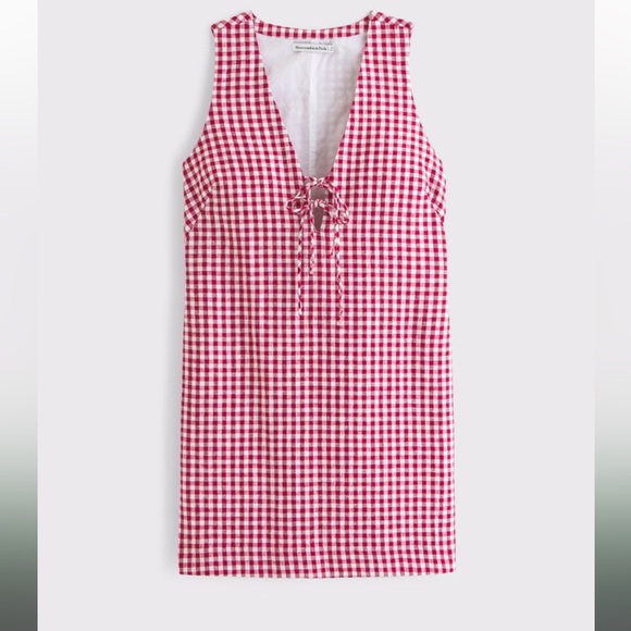 Abercrombie & Fitch Dresses & Skirts - Abercrombie Linen-Blend Tie Front Mini Dress